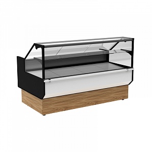 картинка Витрина холодильная Carboma Palm 2 GC95 SV 1,5-1 KombiLux / INOX (ВХСр-1,5 GC95)